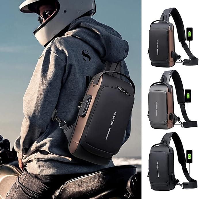 Smart Sling Bag for Men & Women | USB Charging Port & waterproof